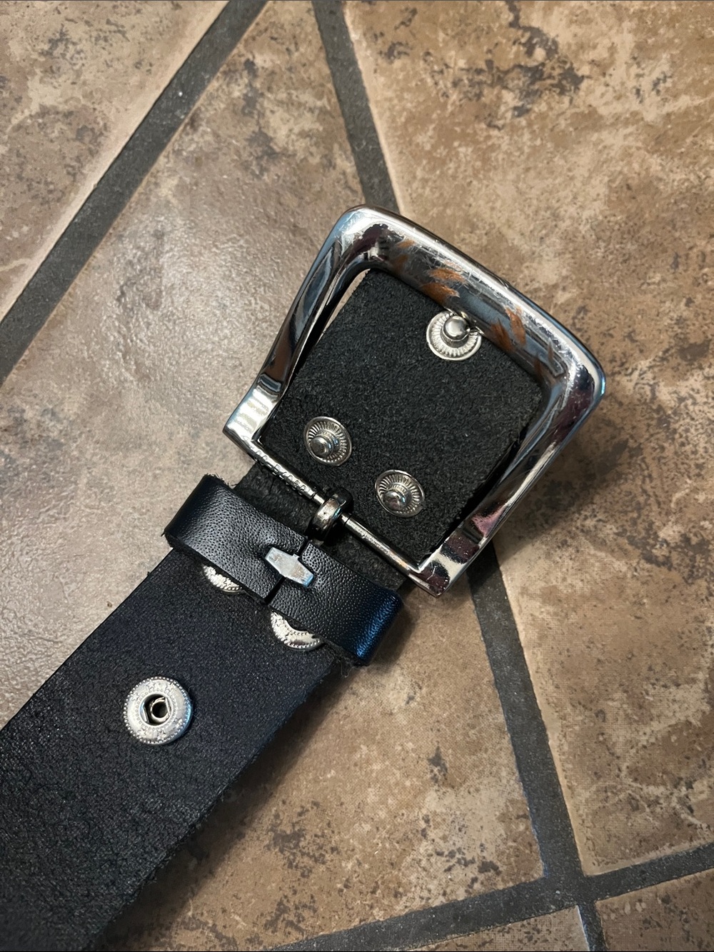 Studded Black Rhinestone Belt - Picture 4 of 6
